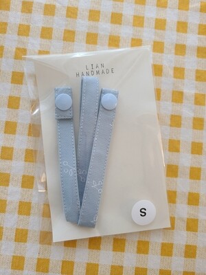 Kids handmade mask strap_ blue cherry Kids handmade mask strap_ blue cherry