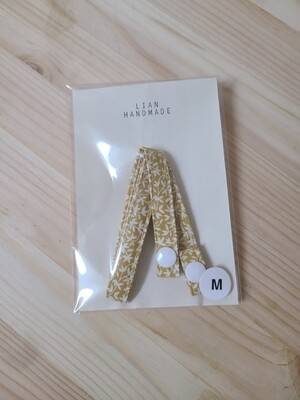 Kids handmade mask strap_ mustard leaf Kids handmade mask strap_ mustard leaf
