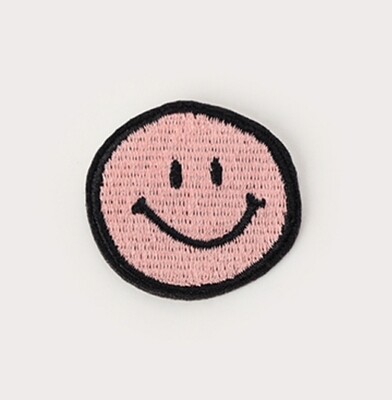 Iron on Patch _pink  Daily Smile