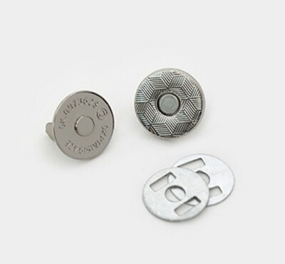 Magnetic buttons 14mm _ silver (2sets)