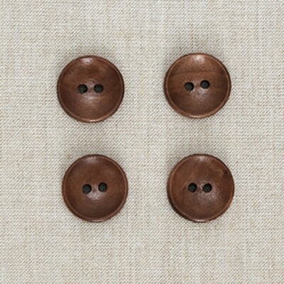 Wooden Buttons 18mm _  brown