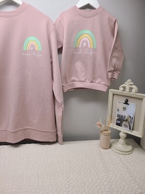Rainbow Momlife _ Mom Sweatshirts