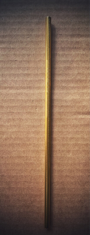 Stainless Steel Straw (Straight-Gold)