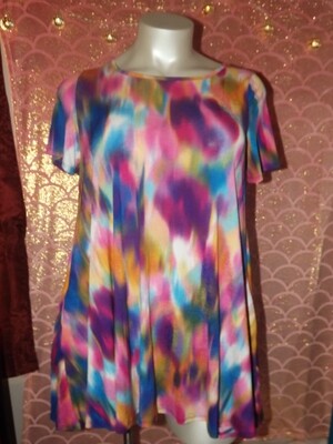 VOLL TUNIC COLORFUL TIE-DYE  TOP/DRESS