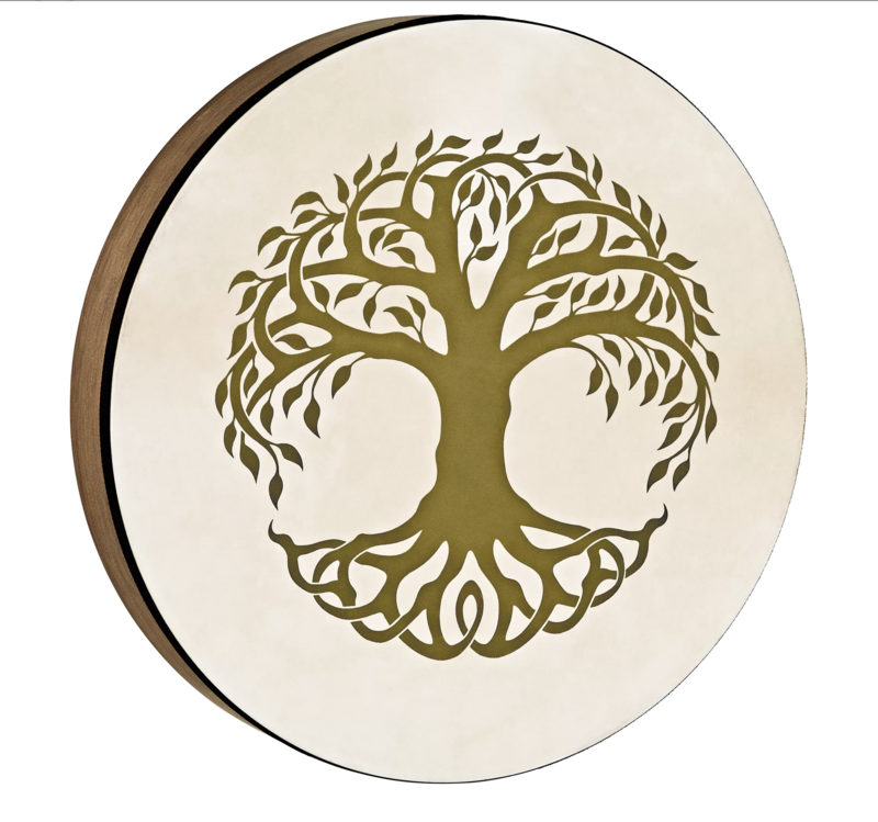 Hand Drum, 16&quot;, Tree Of Life