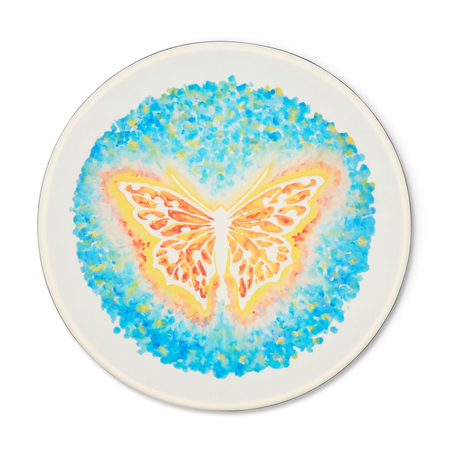 LP Sound Vibrations ~ 16″ Frame Drum, Blue Butterfly