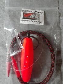 Pemade Santee rigs with weight
( RED weight  RED float )