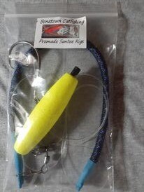 Pemade Santee rigs with weight
( BLUE weight  YELLOW float )