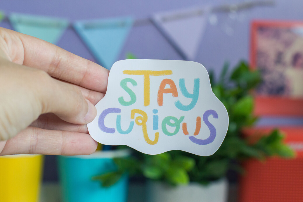 Stay Curious - Vinyl Sticker