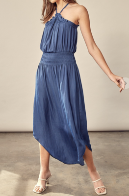 Deeper Than The Surface Dress in Blue
