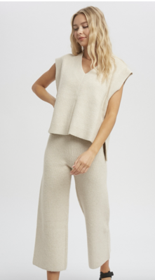 Let's Stay In Softest Sweater Pants in Cream