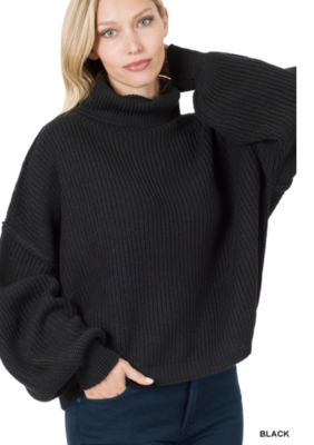 Mastermind Turtleneck Sweater in Black