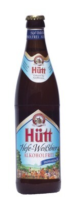 Hütt Hefe-Weißbier Alkoholfrei (20 x 0,5 Liter Glas)