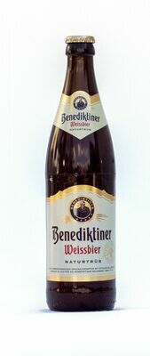 Benediktiner Weissbier Naturtrüb (20 x 0,5 Liter Glas)