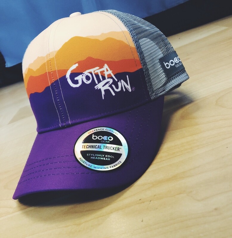 Gotta Run Lifestyle Mountain Sunset technical trucker