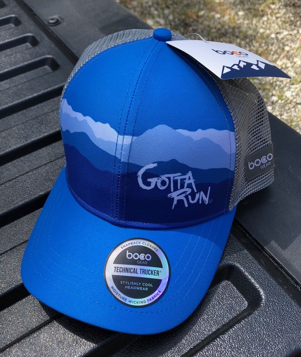 Gotta Run Lifestyle Blue Mountain technical trucker