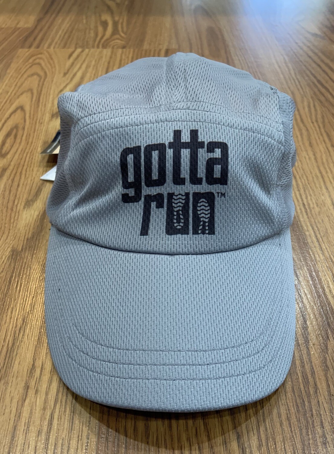 Gotta Run Lifestyle Headsweats Race Hat Gray w/ Black Lettering