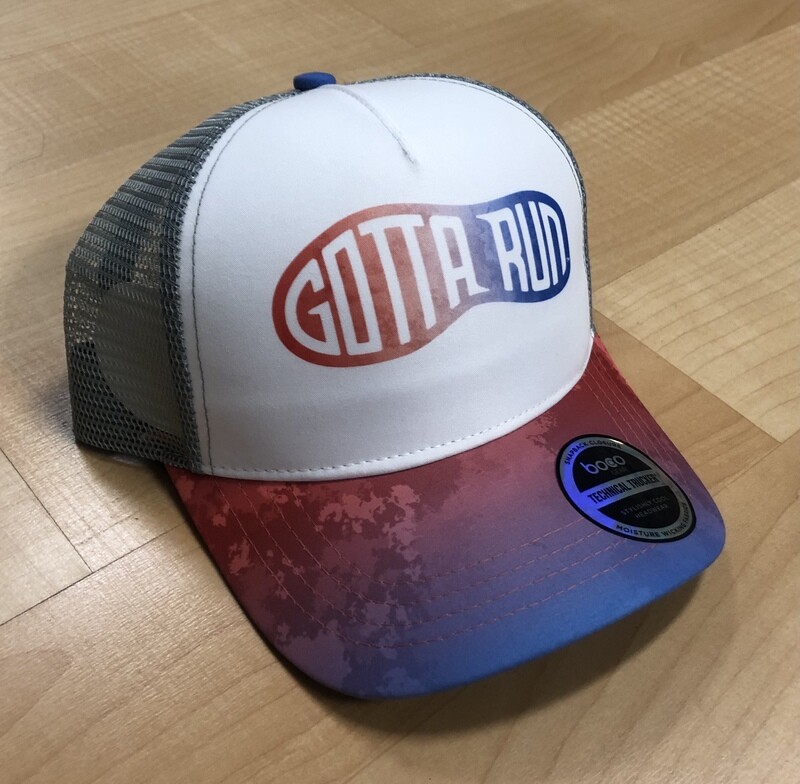Gotta Run Lifestyle Blue/Red Fade Runners technical trucker
