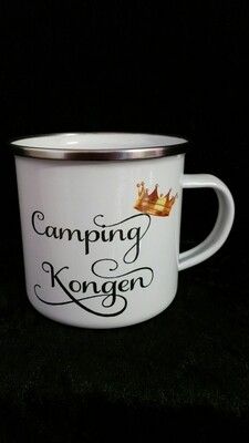 Camping kongen emaljekopp