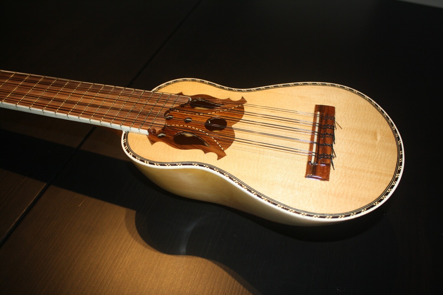 B34 - Bolivian Charango with hand-painted native musician. B34 - Bolivian Charango with hand-painted native musician.