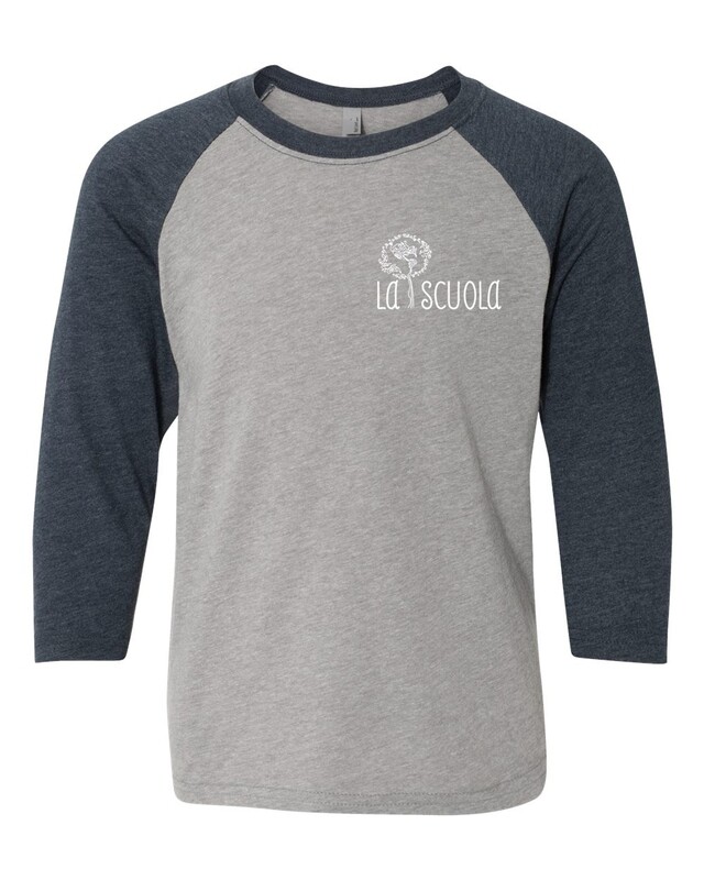 Youth CVC 3/4 Sleeve Raglan Tee