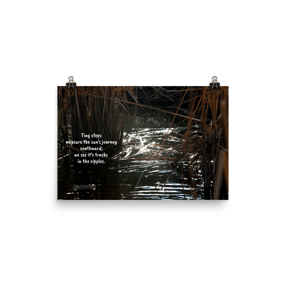 &quot;In Late Winter&quot; Poem Poster, Size: 12×18