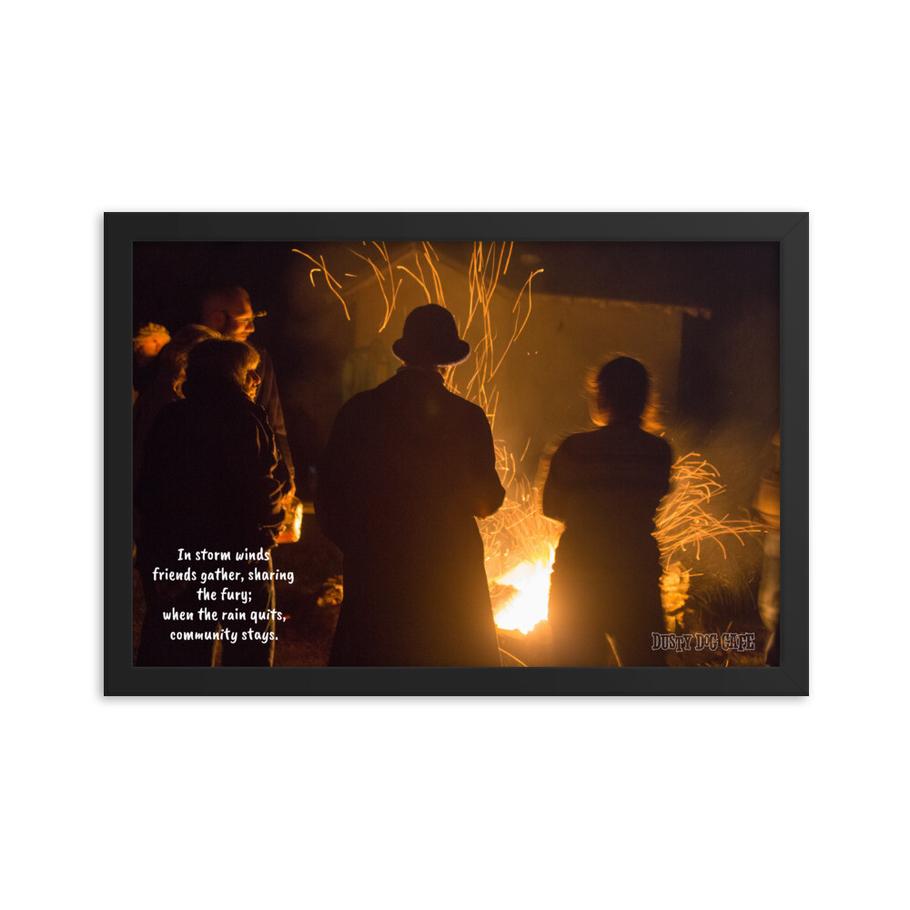 &quot;In Community&quot; Poem Poster - Framed, Size: 12×18