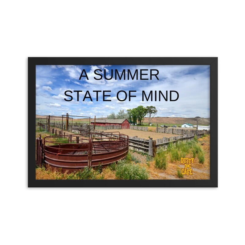 Framed poster - 'A Summer State of Mind'