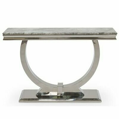 Giovanna 120cm Grey Marble Console Table