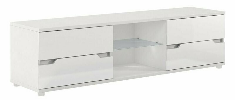 Amalfi White Gloss TV Unit Cabinet