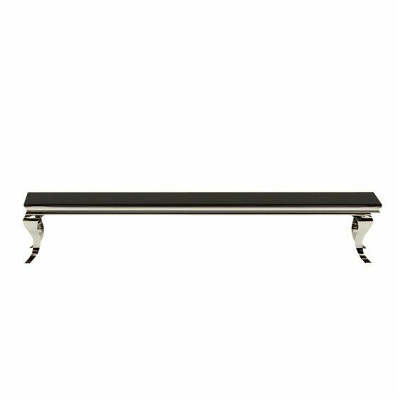 Laveda 88cm TV Stand Black Glass