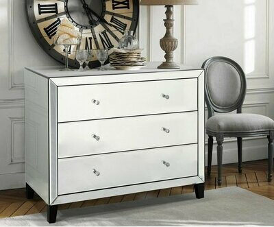 Faustina Mirrored 3 Chest of Drawers