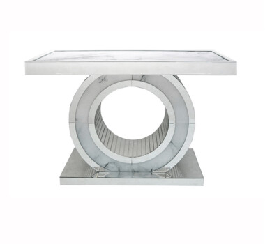 Valeria Marble Mirrored Console Table