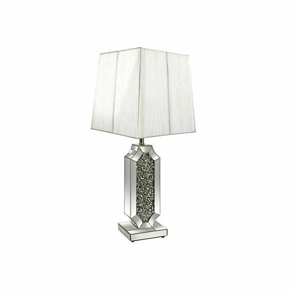 Liberty Diamond Crush Mirrored Glass Table Lamp Liberty Diamond Crush Mirrored Glass Table Lamp