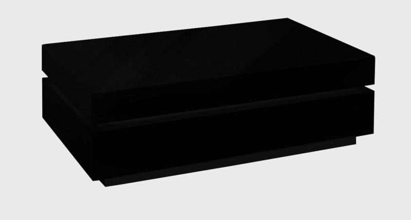 100cm Miami Black Gloss Coffee Table