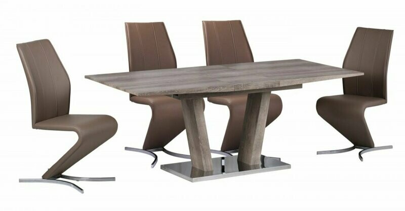 Swiss Extending Natural Oak Effect 160cm Dining Table