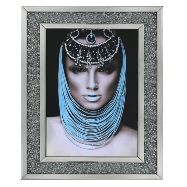 Egyptian 001 Mixed Media Mirror Frame Wall Art 80cm x 60cm