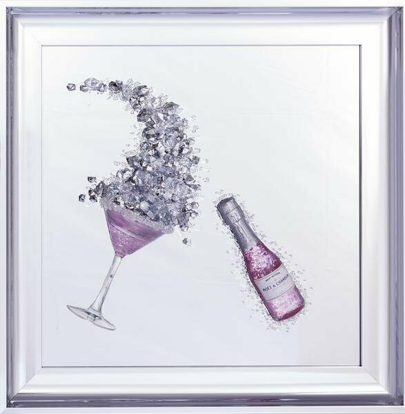 3D 002 Mirror Frame Wall Art 50cm x 50cm