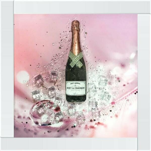3D 010 Mirror Frame Wall Art 70cm x 70cm