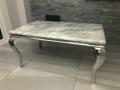 Laveda 150cm Grey Marble Dining Table