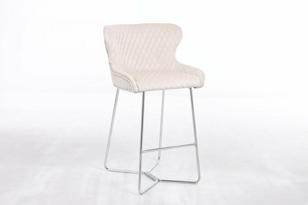 Tokyo Mink Velvet Bar Stool