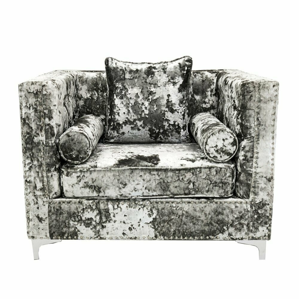 Dallas Silver Lustro Armchair