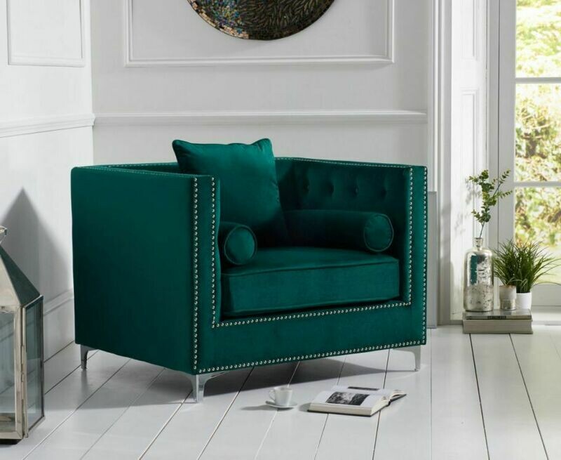 Wessex Green Plush Armchair