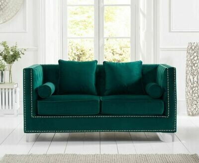 Wessex Green Plush 2 Seater Sofa
