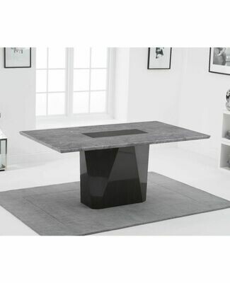 Malina 180cm Grey Marble Dining Table