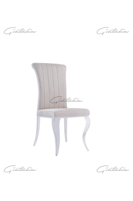 Nicole Cream Velvet Dining Chair