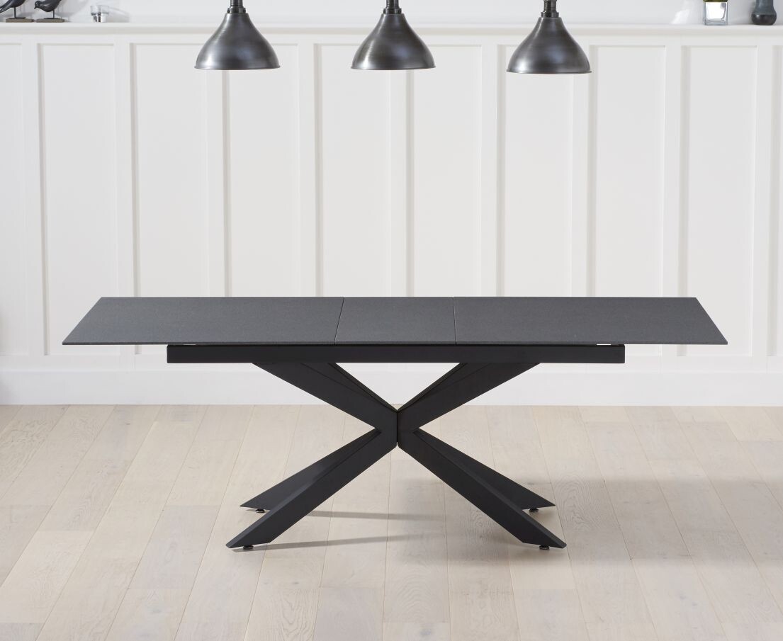 Britolli 180cm Extending Grey Stone Finish Dining Table
