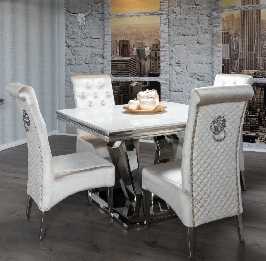 Aventus 110cm Marble Dining Table