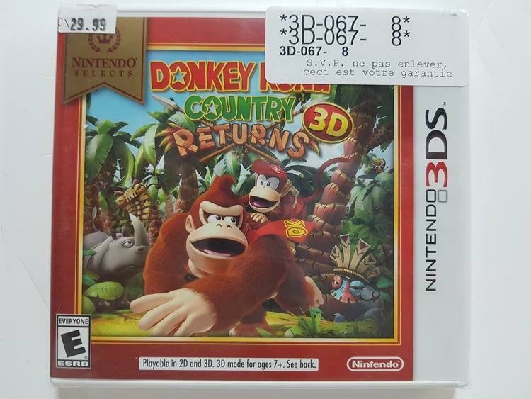 Donkey Kong Country Returns 3D (usagé)