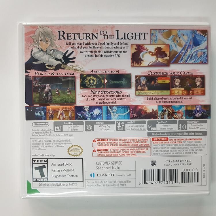 Fire Emblem Fates Birthright